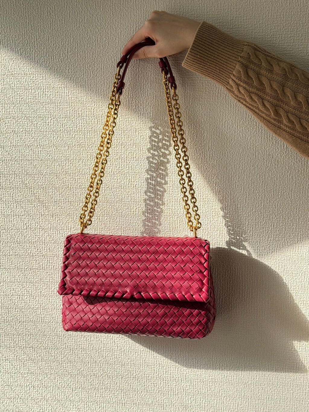 BOTTEGA VENETA Intrecciato Leather Chainbag