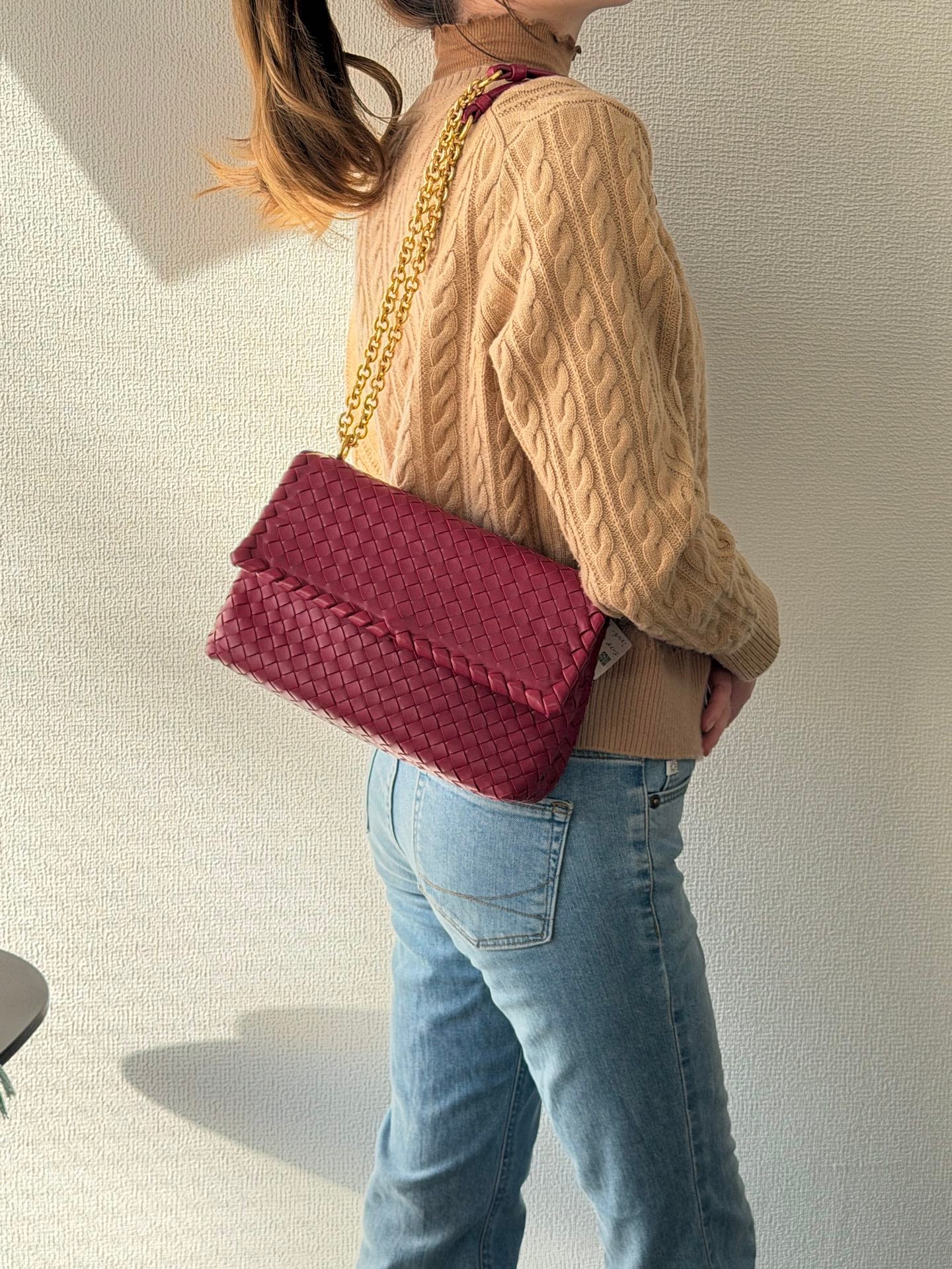 BOTTEGA VENETA Intrecciato Leather Chainbag