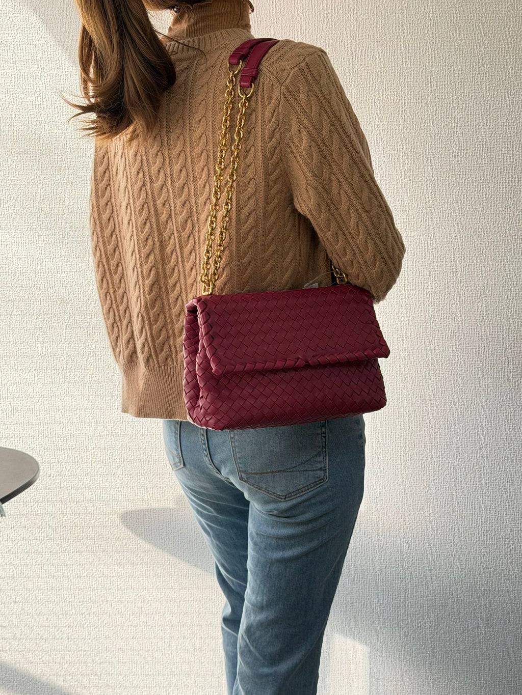BOTTEGA VENETA Intrecciato Leather Chainbag