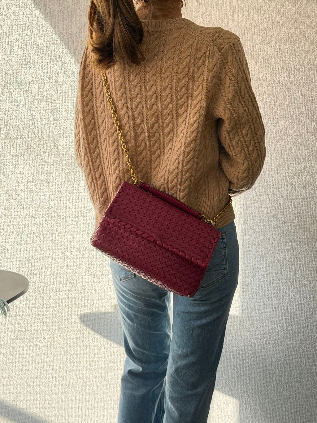 BOTTEGA VENETA Intrecciato Leather Chainbag