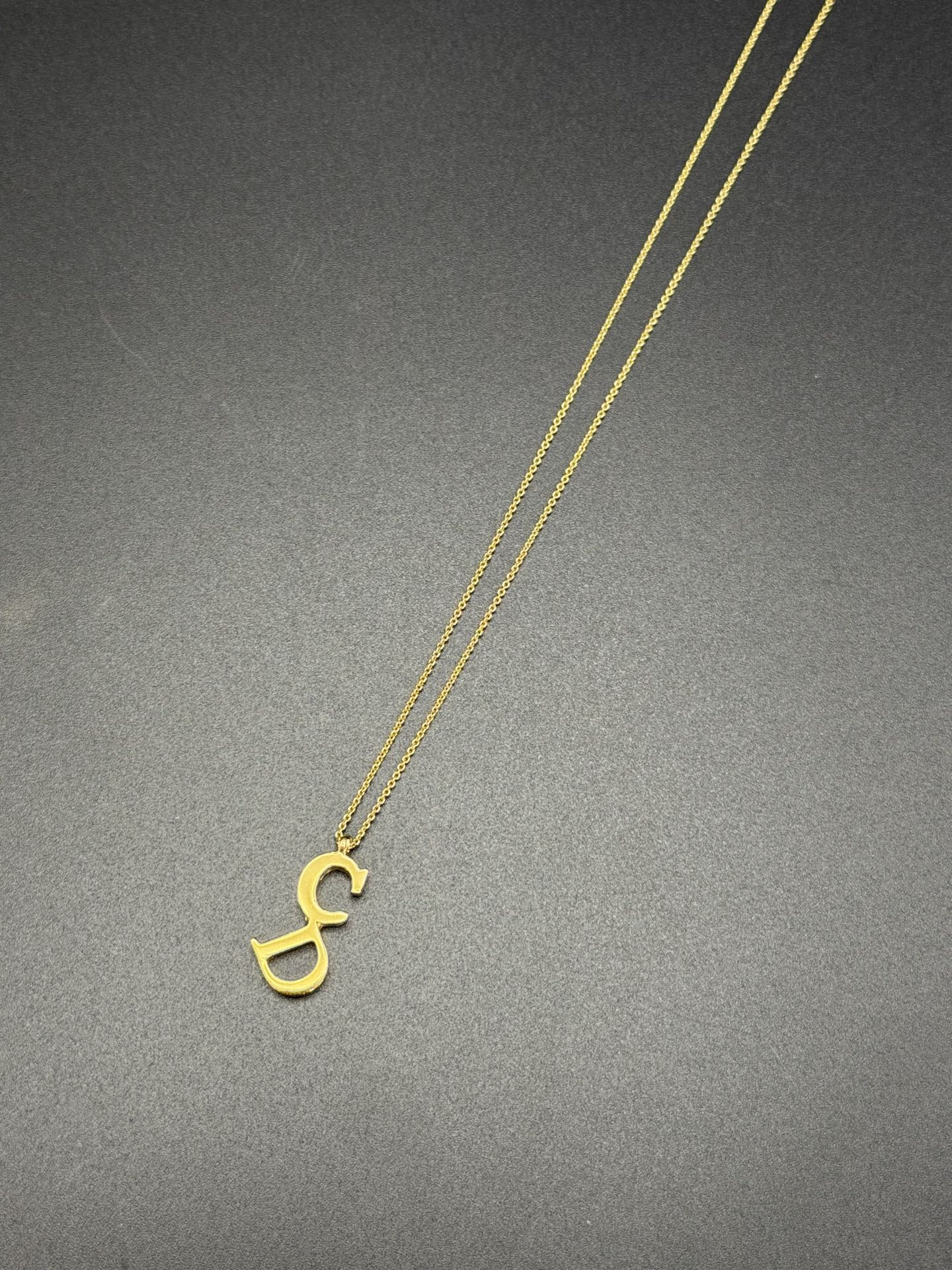 CHRISTIAN  DIOR  CD logo Necklace