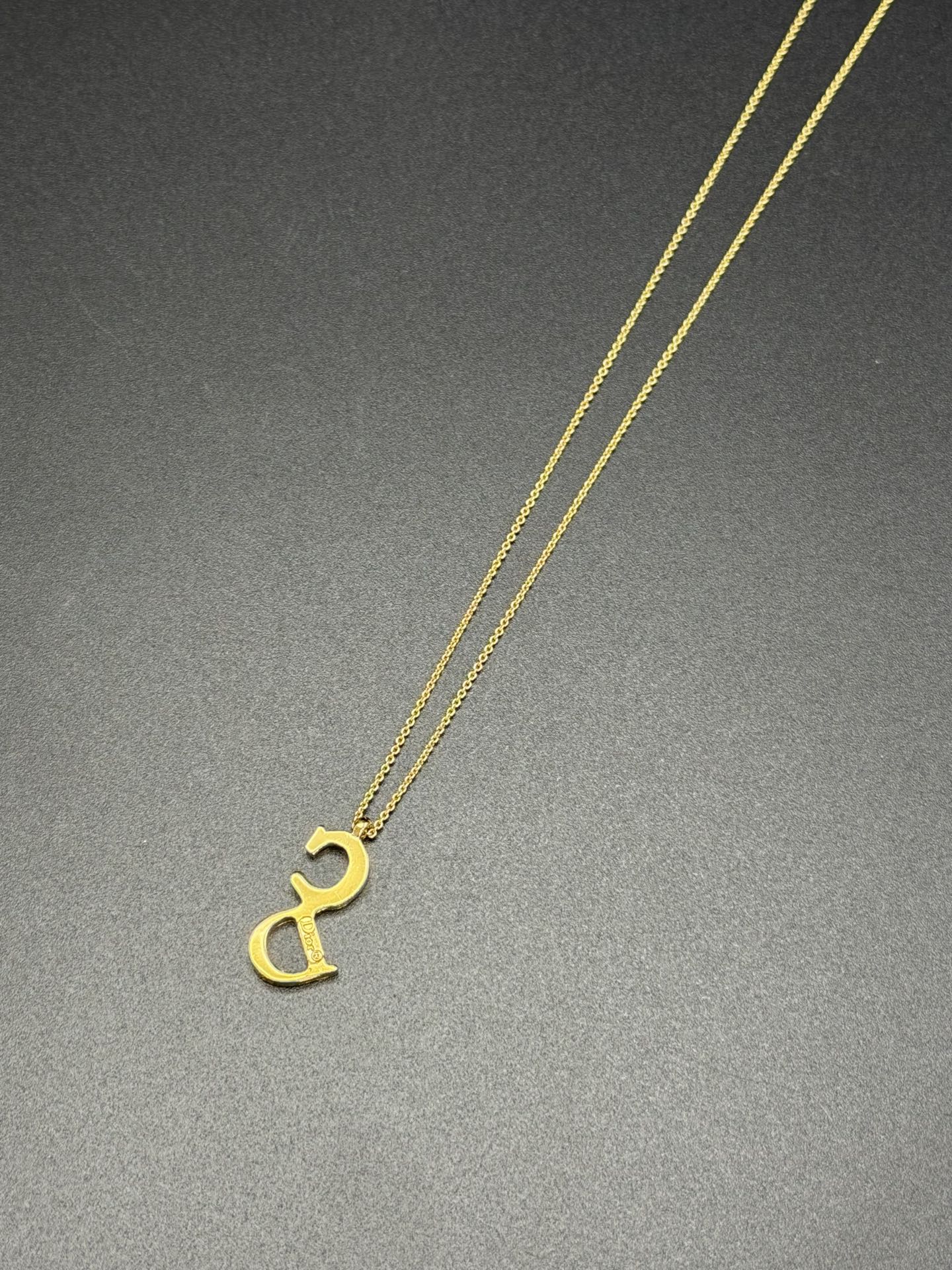 CHRISTIAN  DIOR  CD logo Necklace