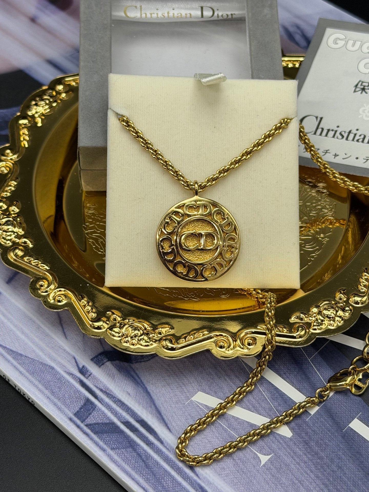 CHRISTIAN DIOR LOGO Necklace