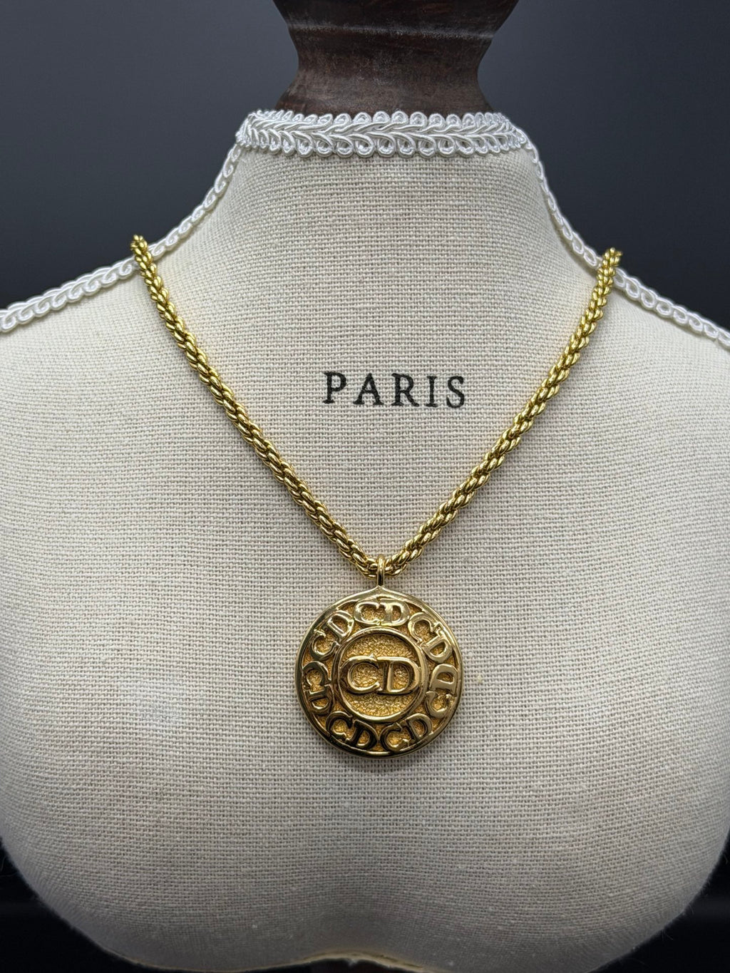 CHRISTIAN DIOR LOGO Necklace