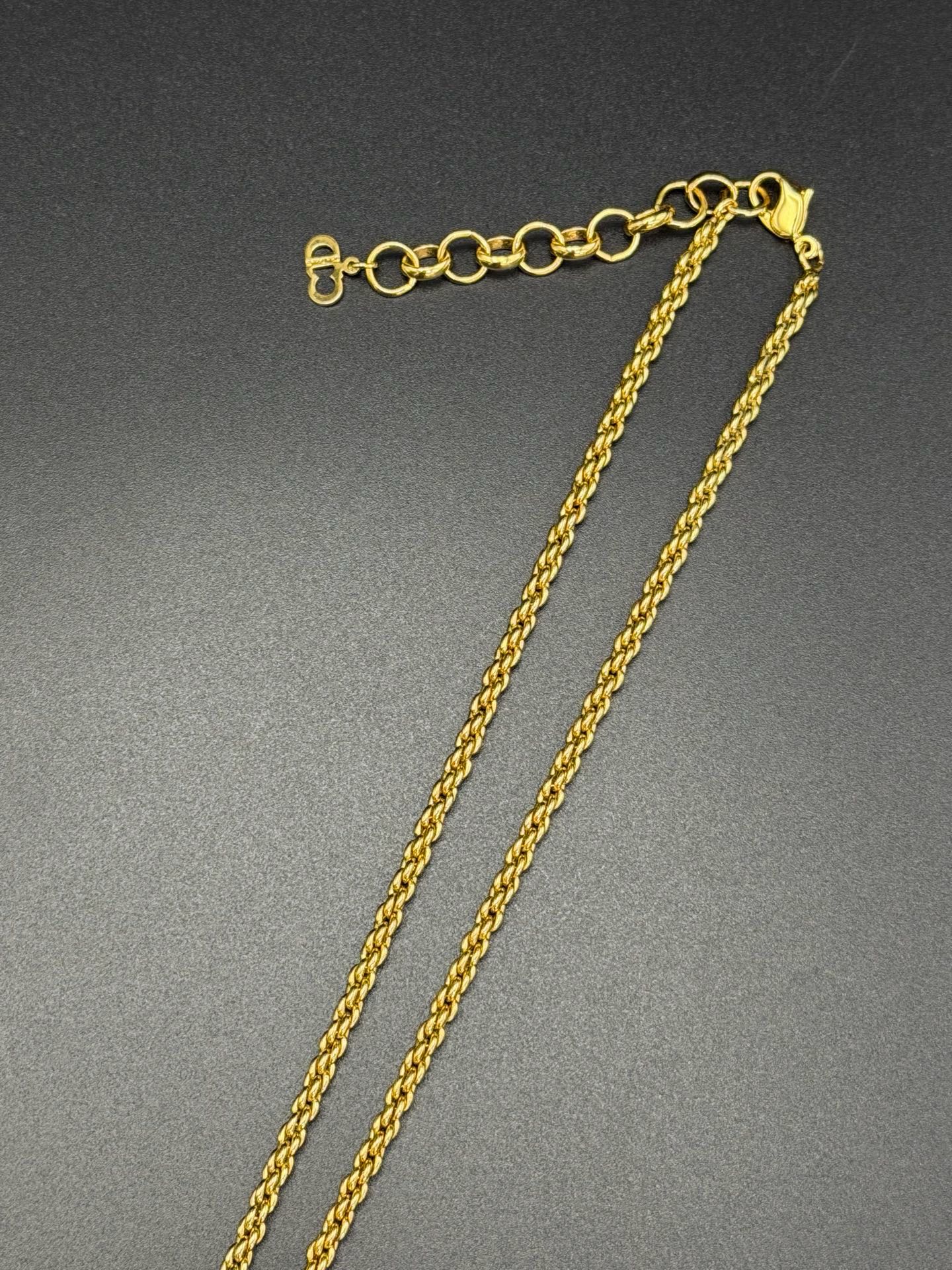 CHRISTIAN DIOR LOGO Necklace