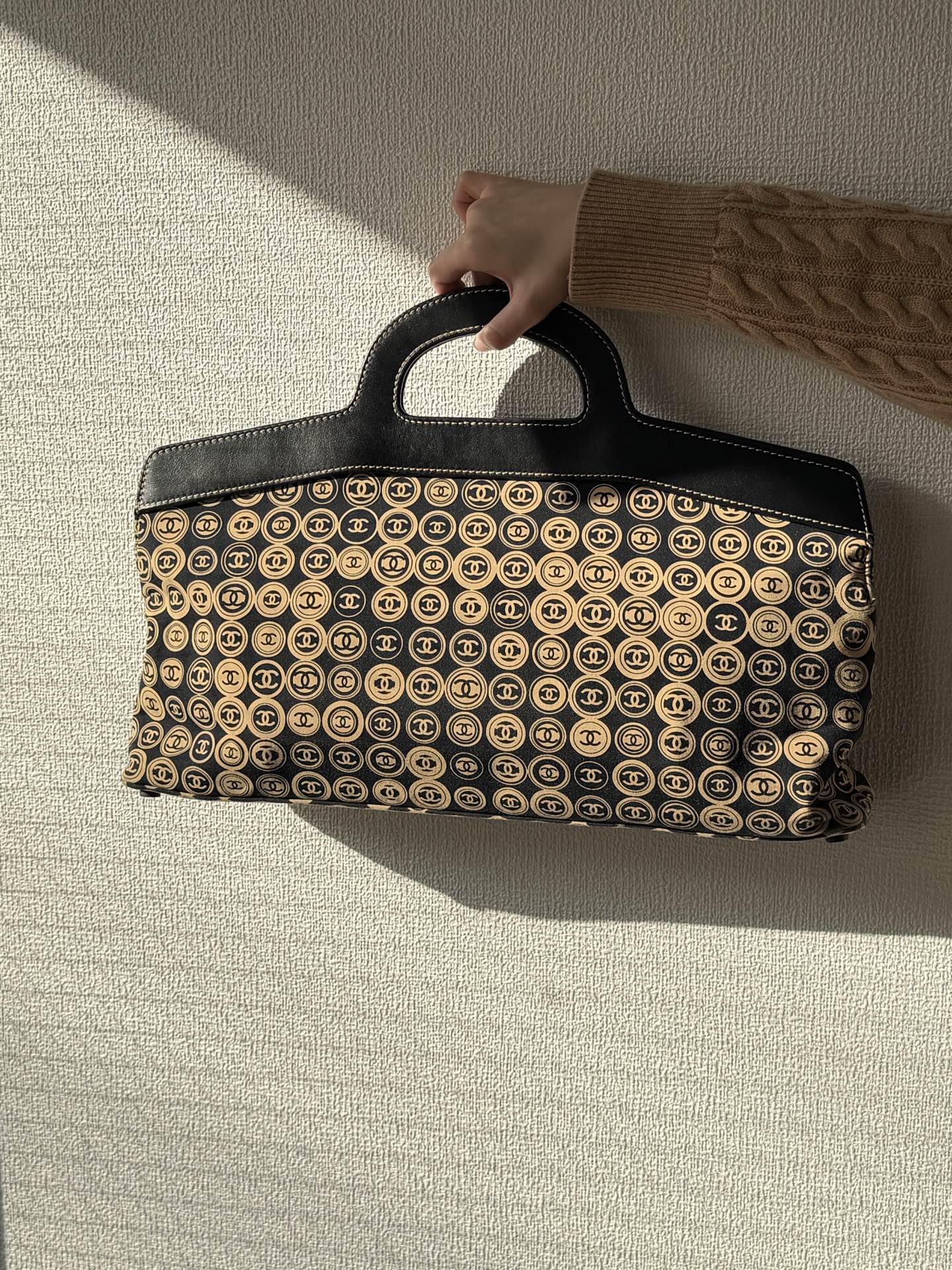 CHANEL Coin Pattern Handbag