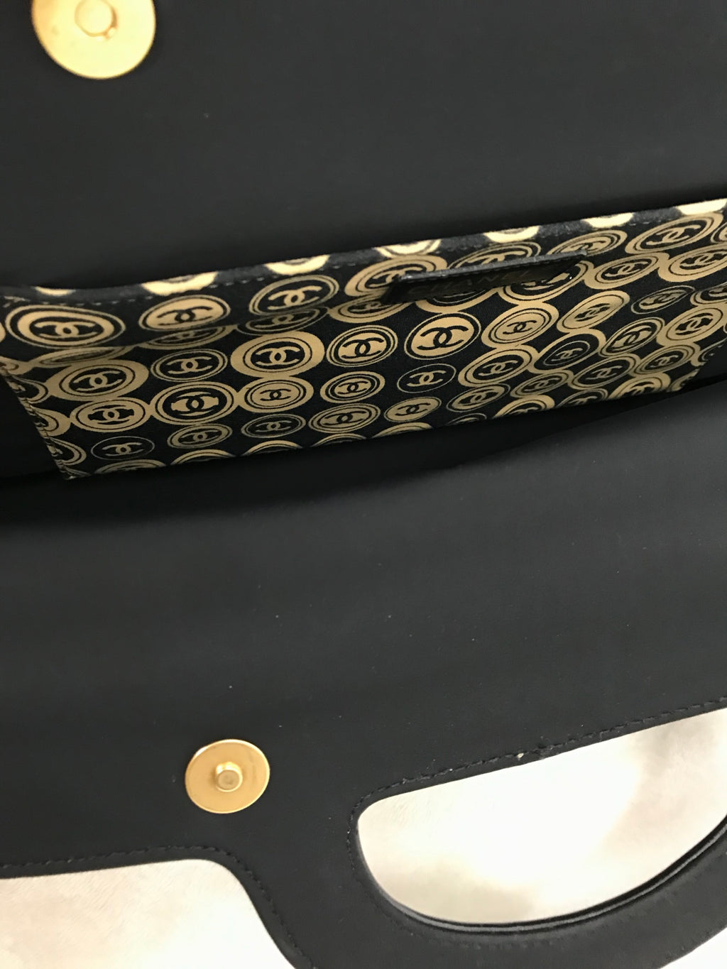 CHANEL Coin Pattern Handbag