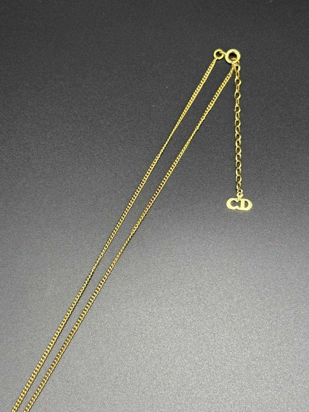 CHRISTIAN DIOR Pumpkin Carraige Pattern Necklace