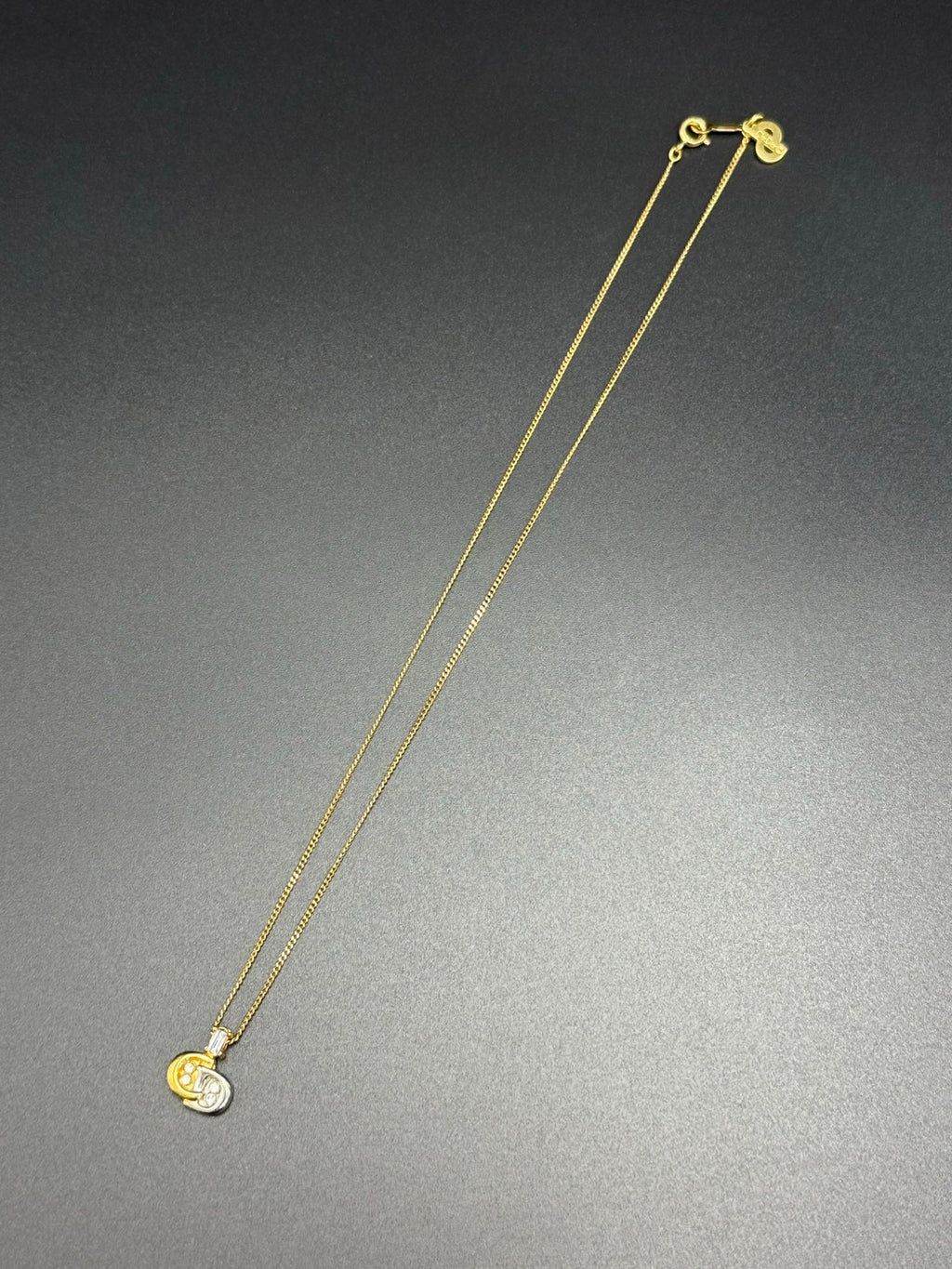CHRISTIAN DIOR CD Rheinstone Necklace