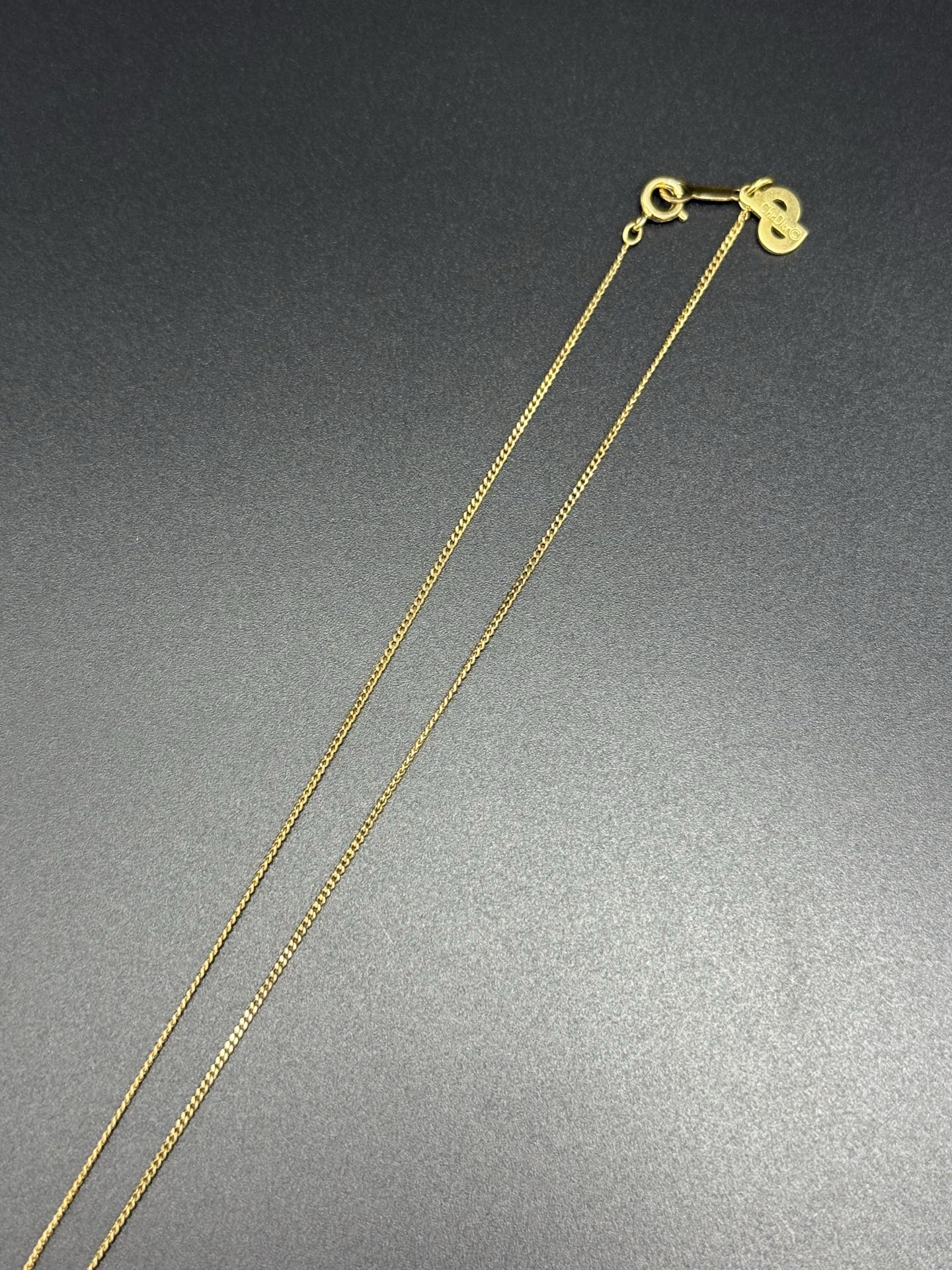 CHRISTIAN DIOR CD Rheinstone Necklace