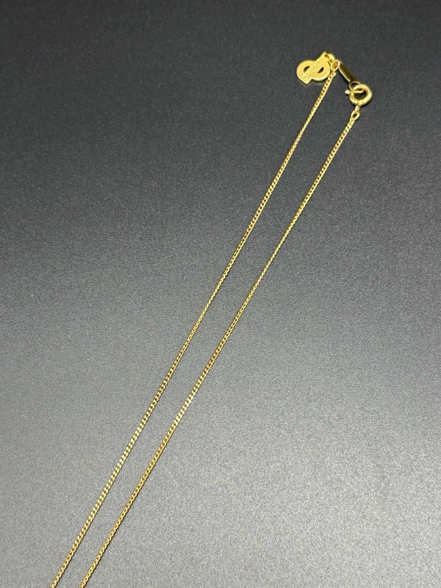 CHRISTIAN DIOR CD Rheinstone Necklace