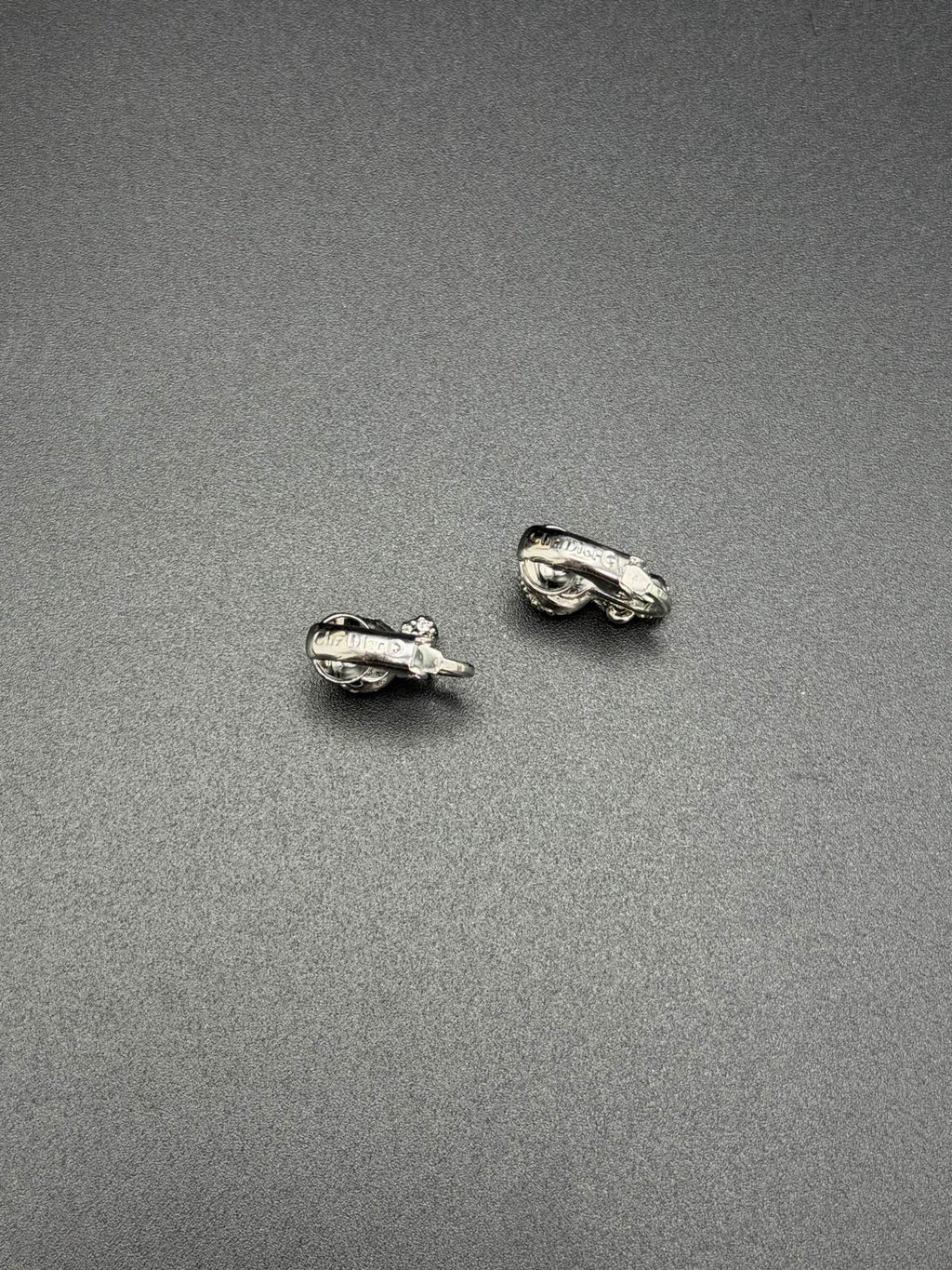 CHRISTIAN DIOR Rheinstone Earring Clips