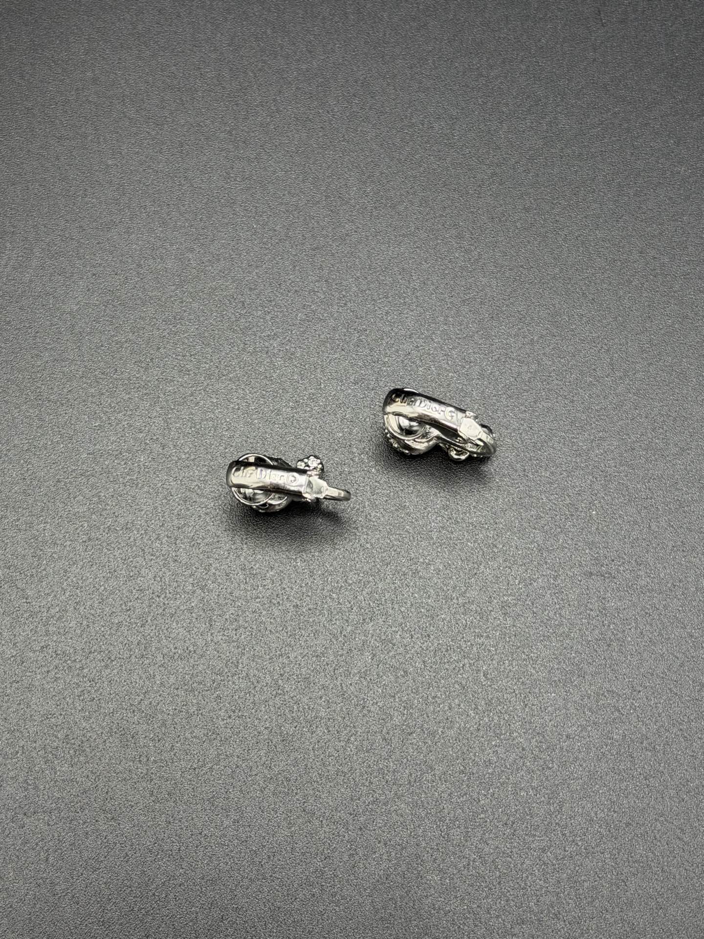 CHRISTIAN DIOR Rheinstone Earring Clips