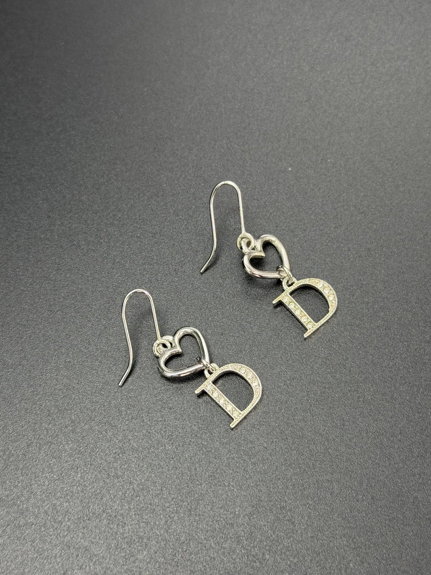 CHRISTIAN DIOR Rhinestone Earrings