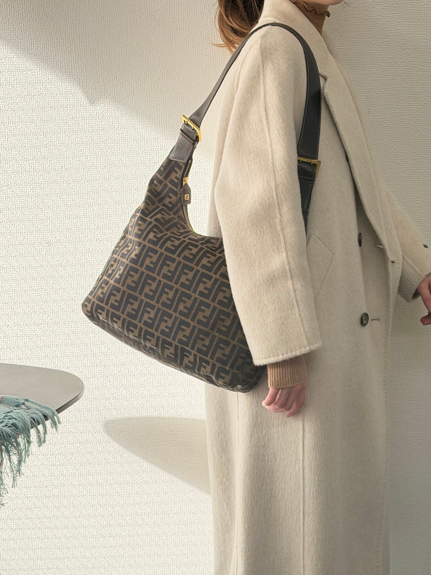 FENDI Zucca Hobo Shoulderbag