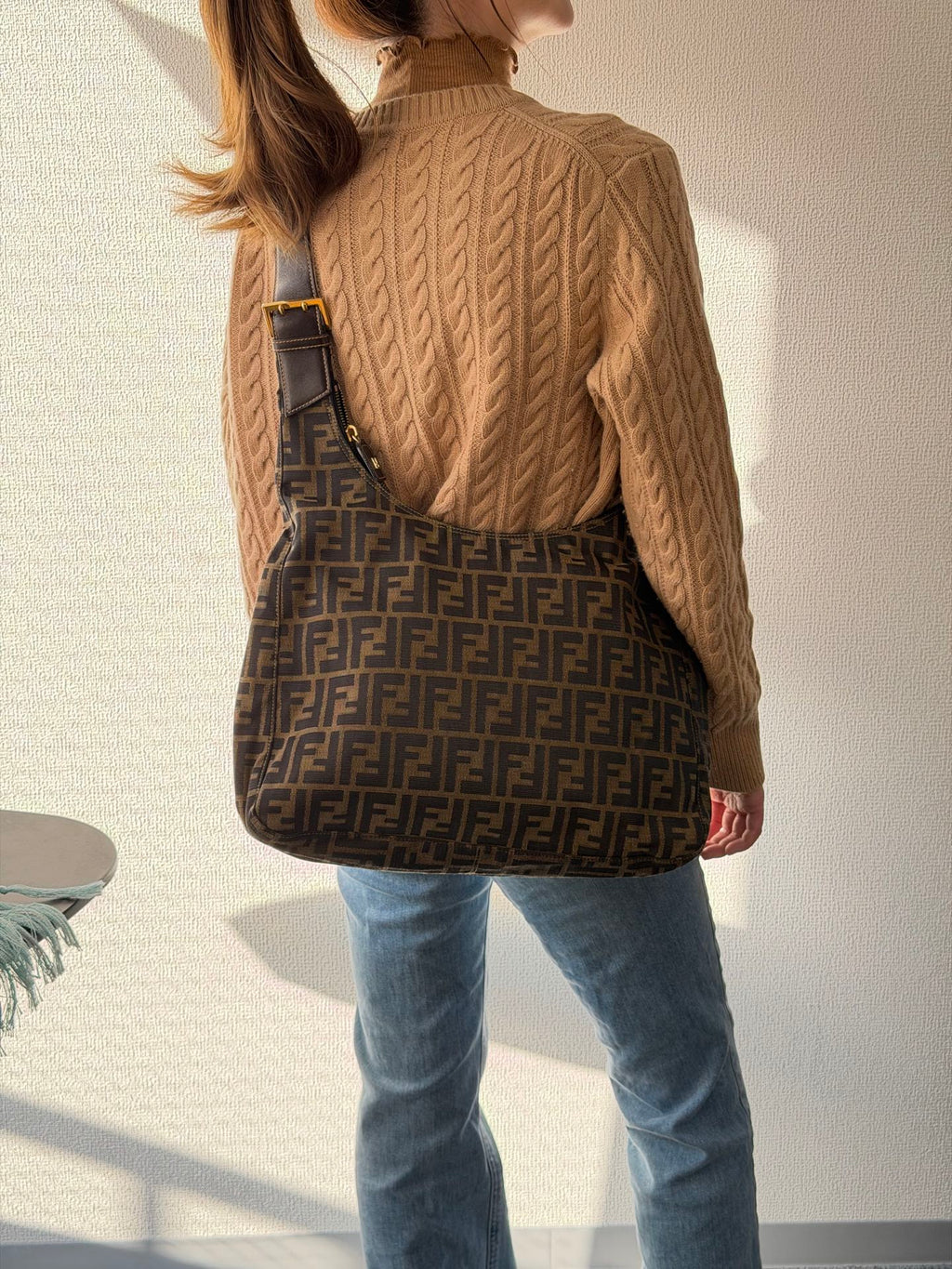 FENDI Zucca Hobo Shoulderbag