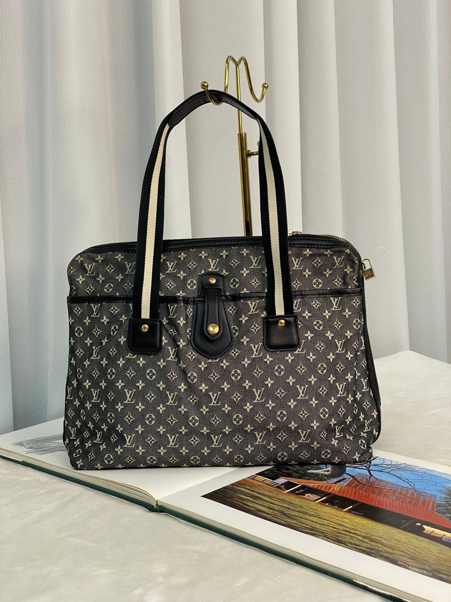 LOUIS VUITTON Denim Monogram Handbag