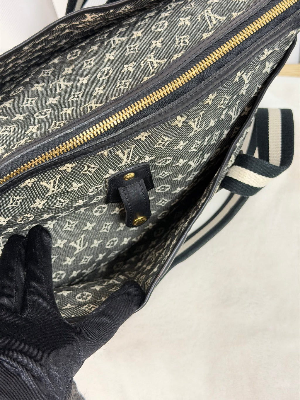 LOUIS VUITTON Denim Monogram Handbag
