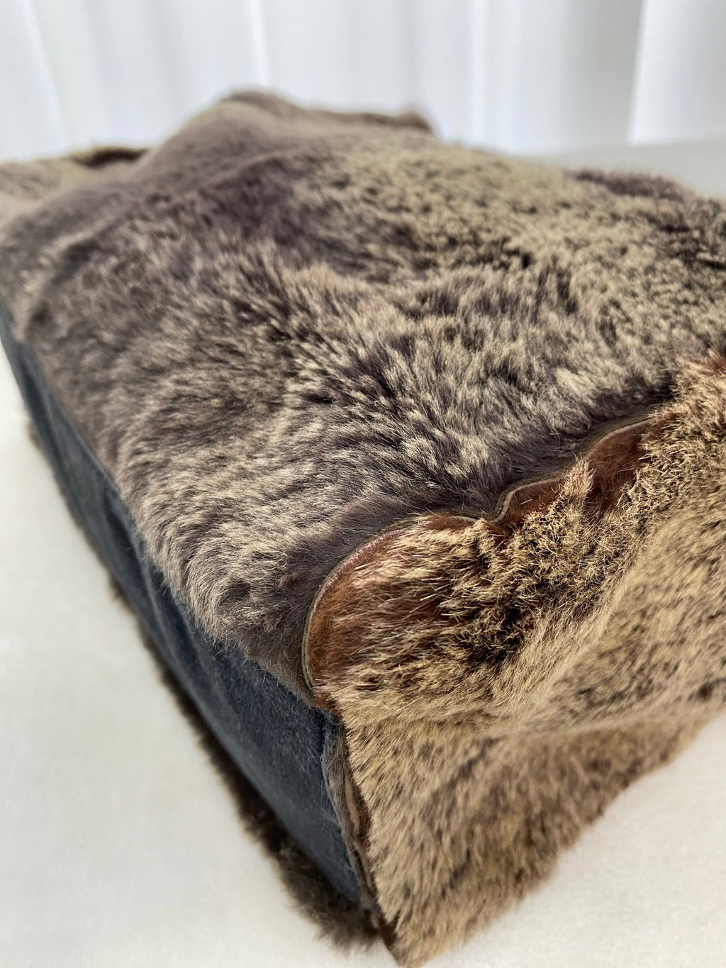 CHANEL Fur Tote Handbag