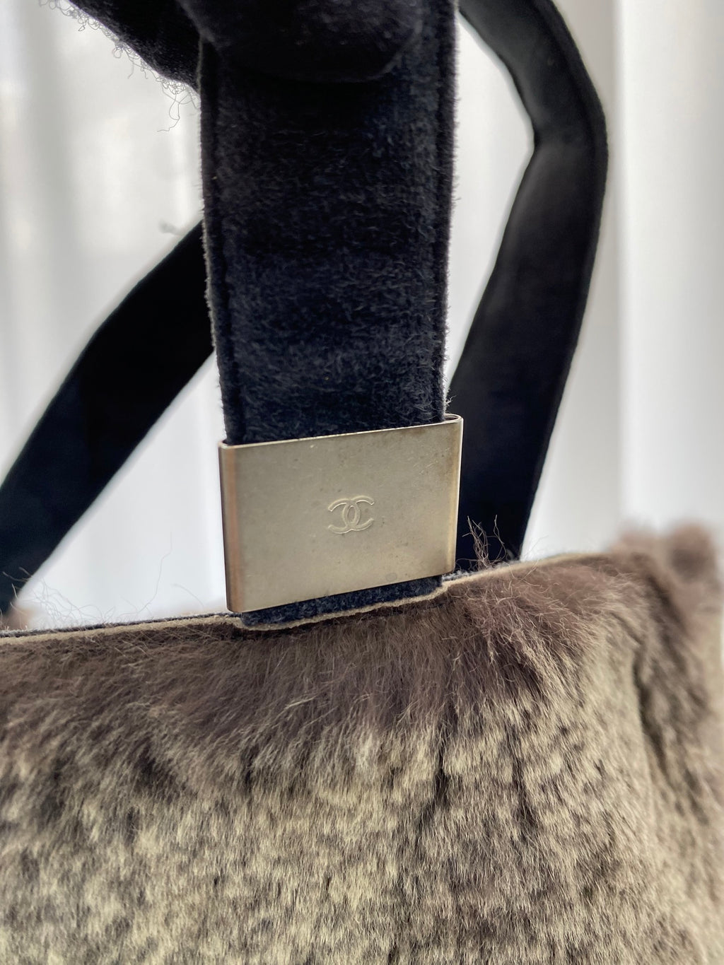 CHANEL Fur Tote Handbag