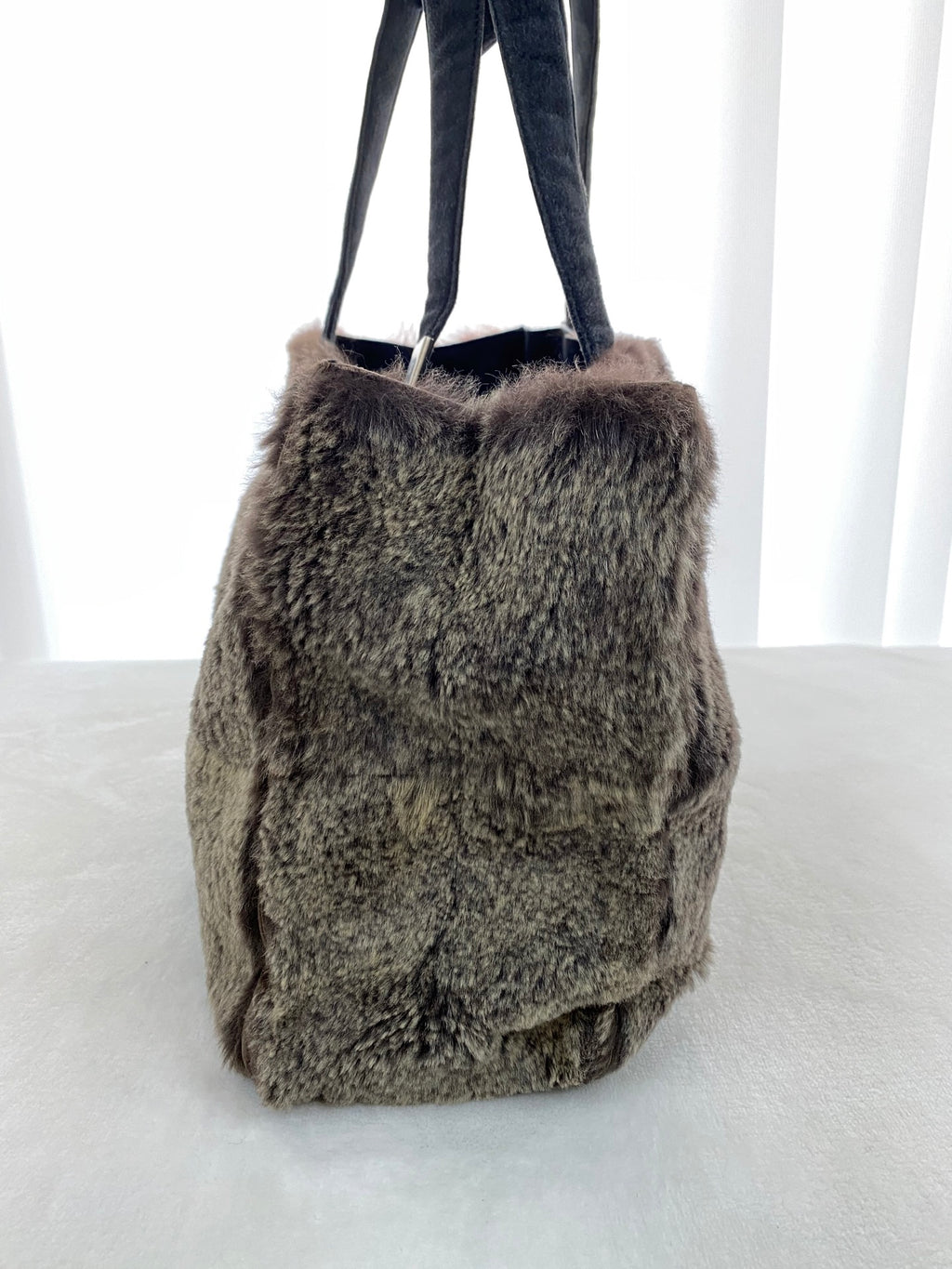 CHANEL Fur Tote Handbag