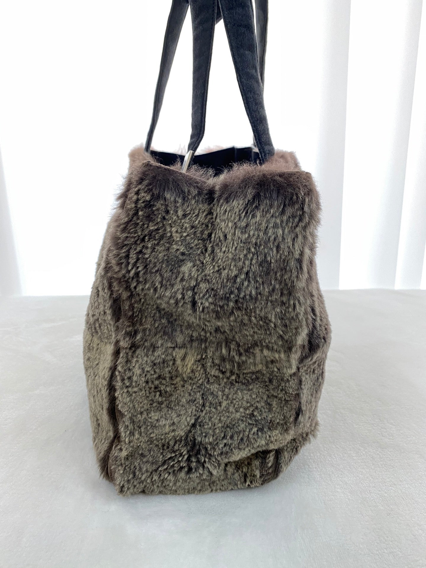 CHANEL Fur Tote Handbag