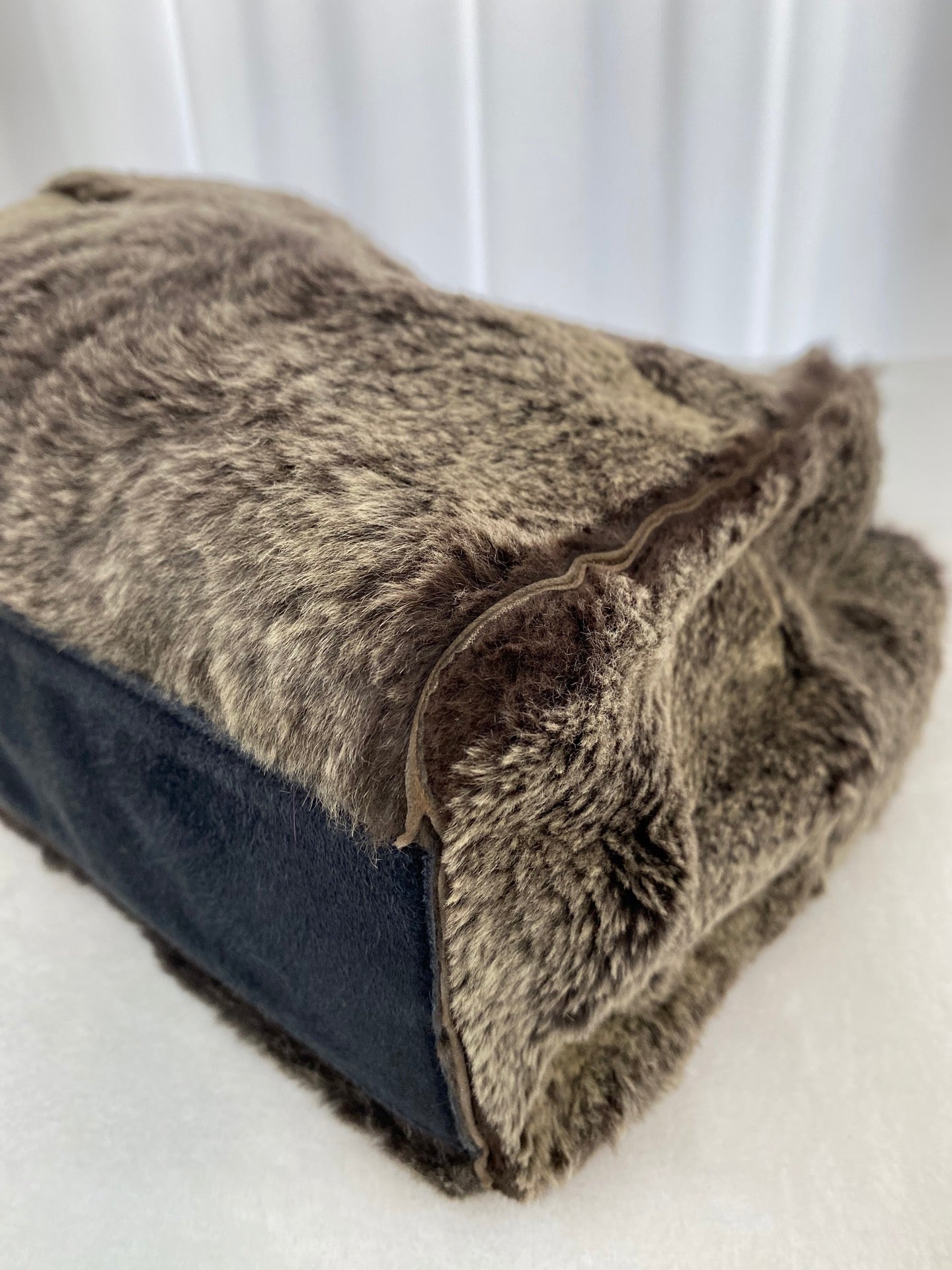 CHANEL Fur Tote Handbag