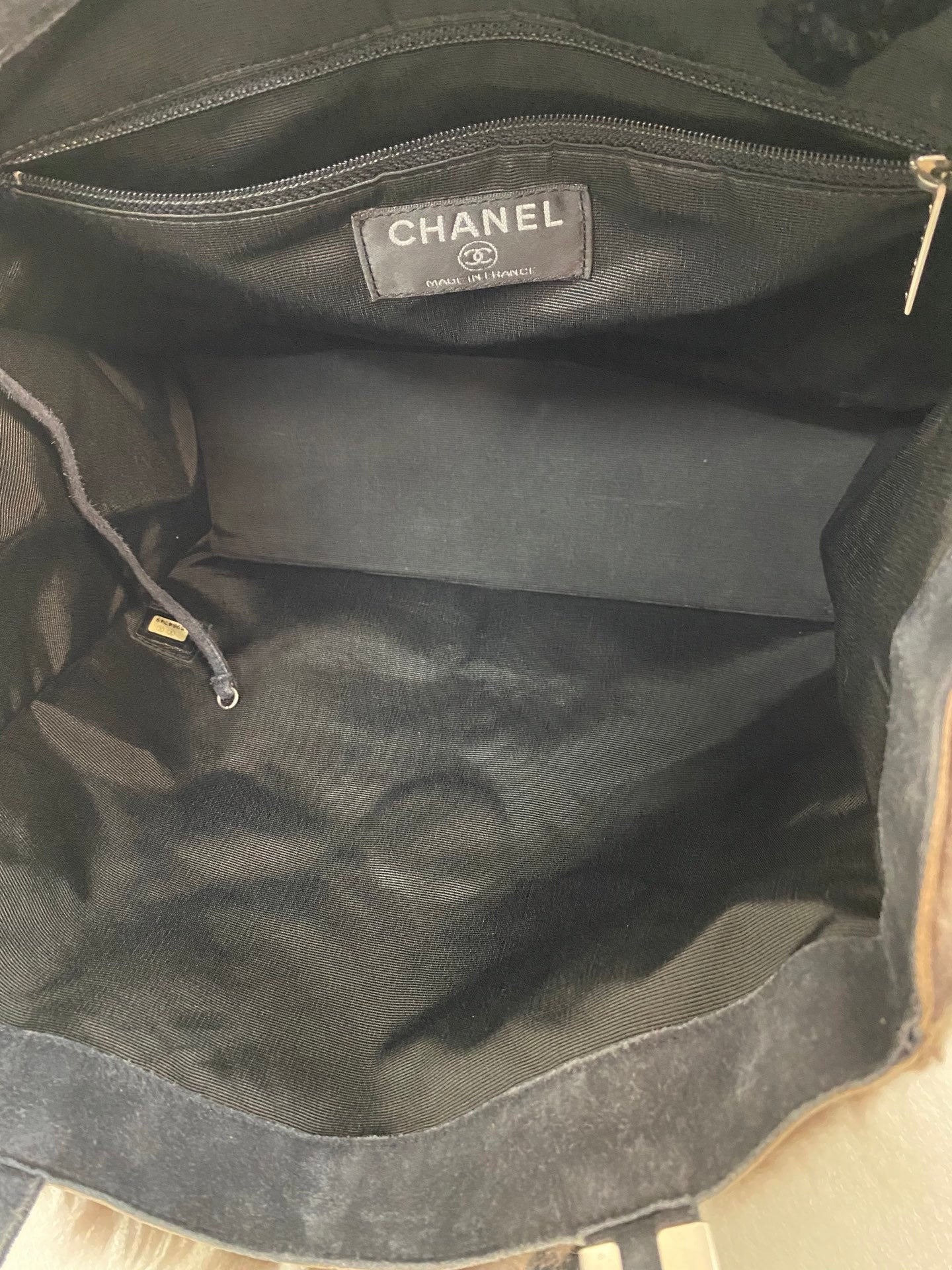 CHANEL Fur Tote Handbag
