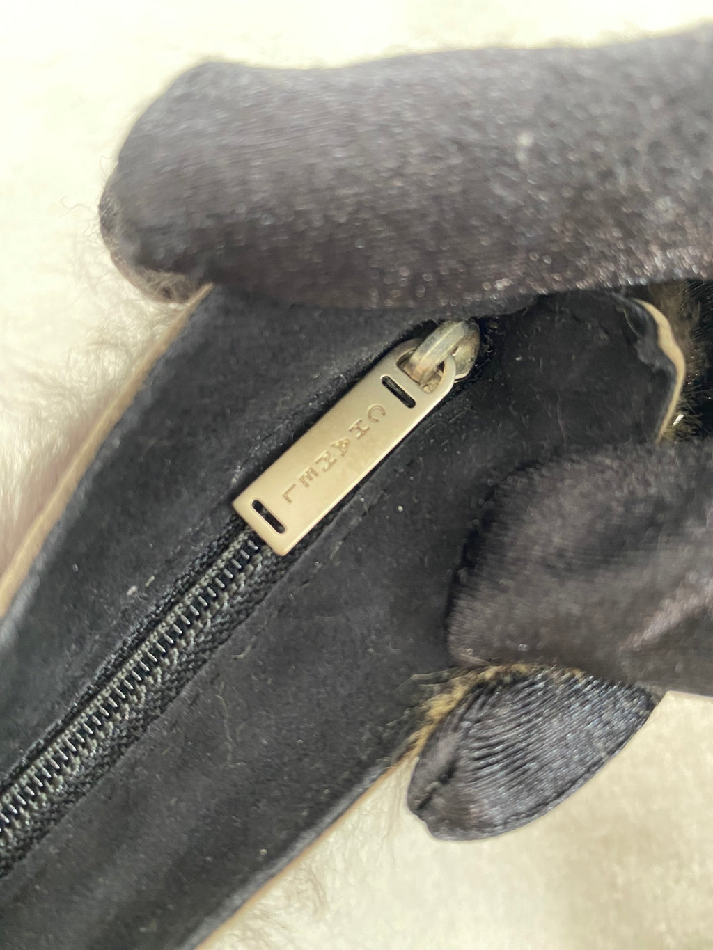 CHANEL Fur Tote Handbag