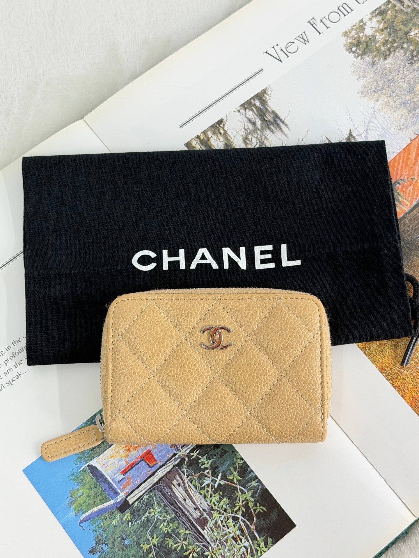 CHANEL Double-C Cavier  Wallet