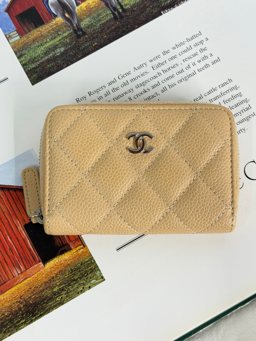 CHANEL Double-C Cavier  Wallet