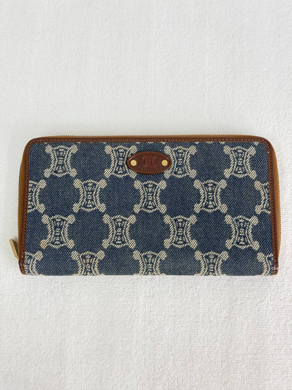 CELINE Macadam Denim Wallet