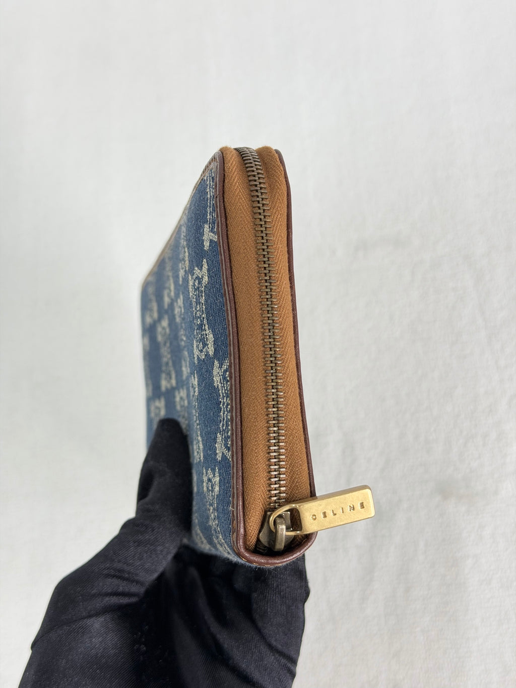 CELINE Macadam Denim Wallet
