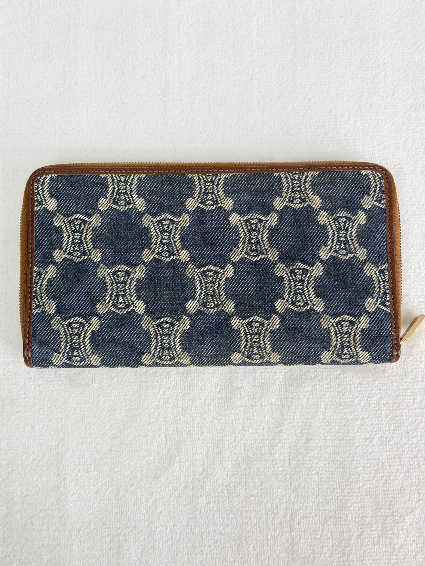 CELINE Macadam Denim Wallet