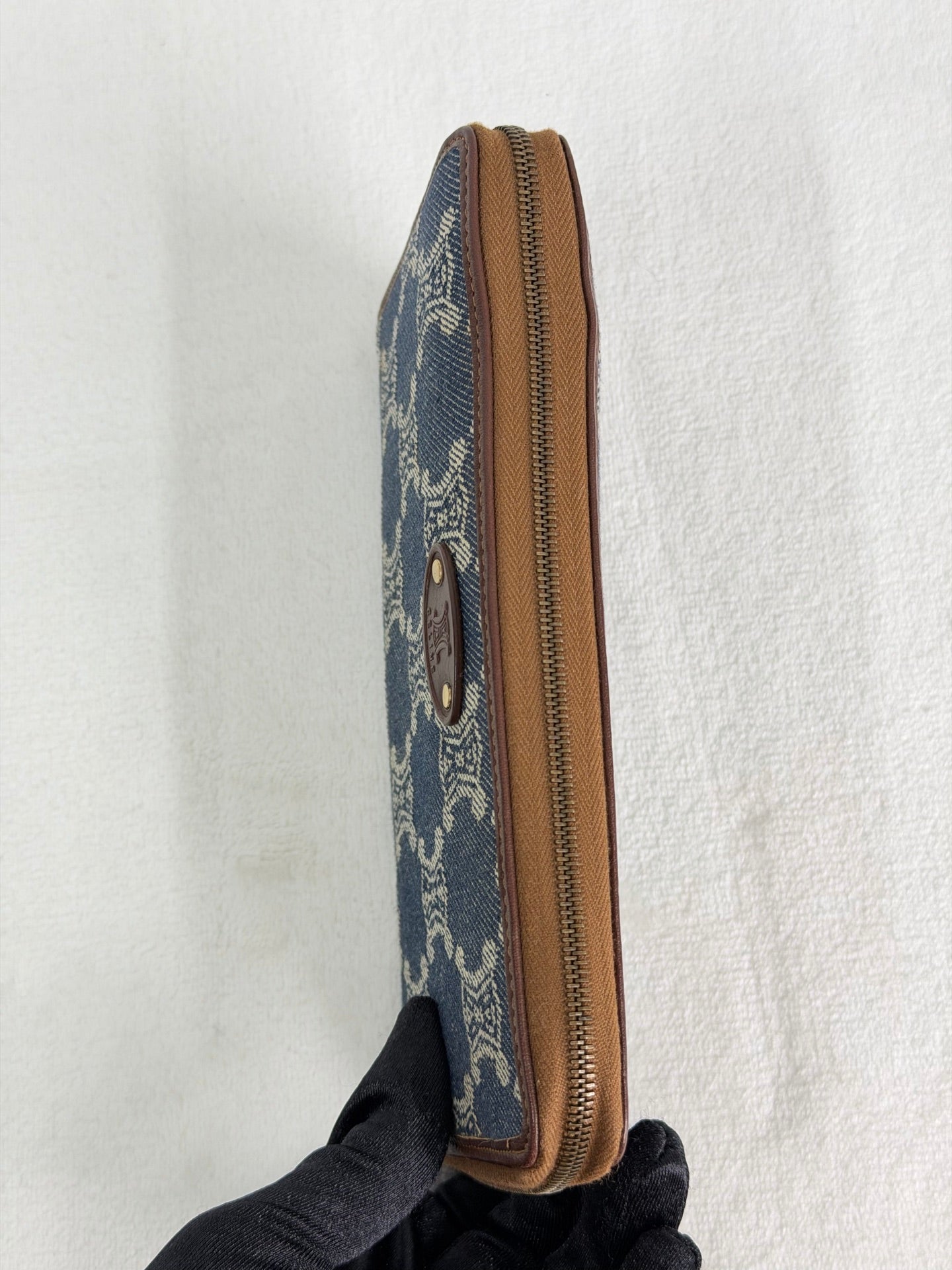 CELINE Macadam Denim Wallet