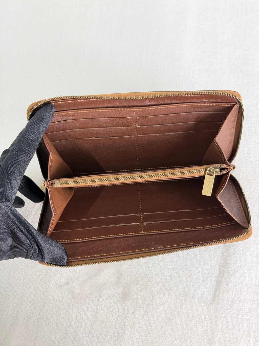 CELINE Macadam Denim Wallet