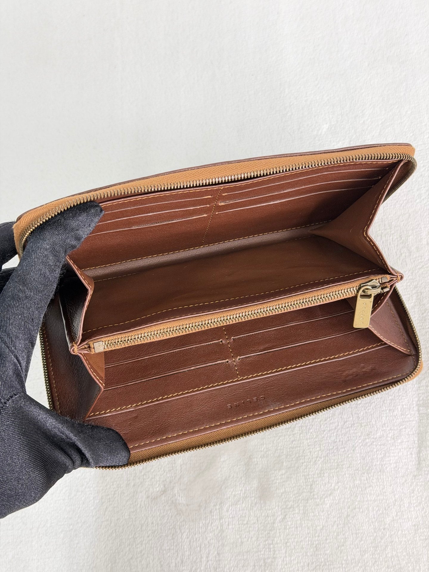 CELINE Macadam Denim Wallet
