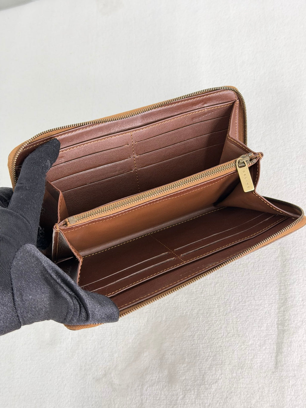CELINE Macadam Denim Wallet
