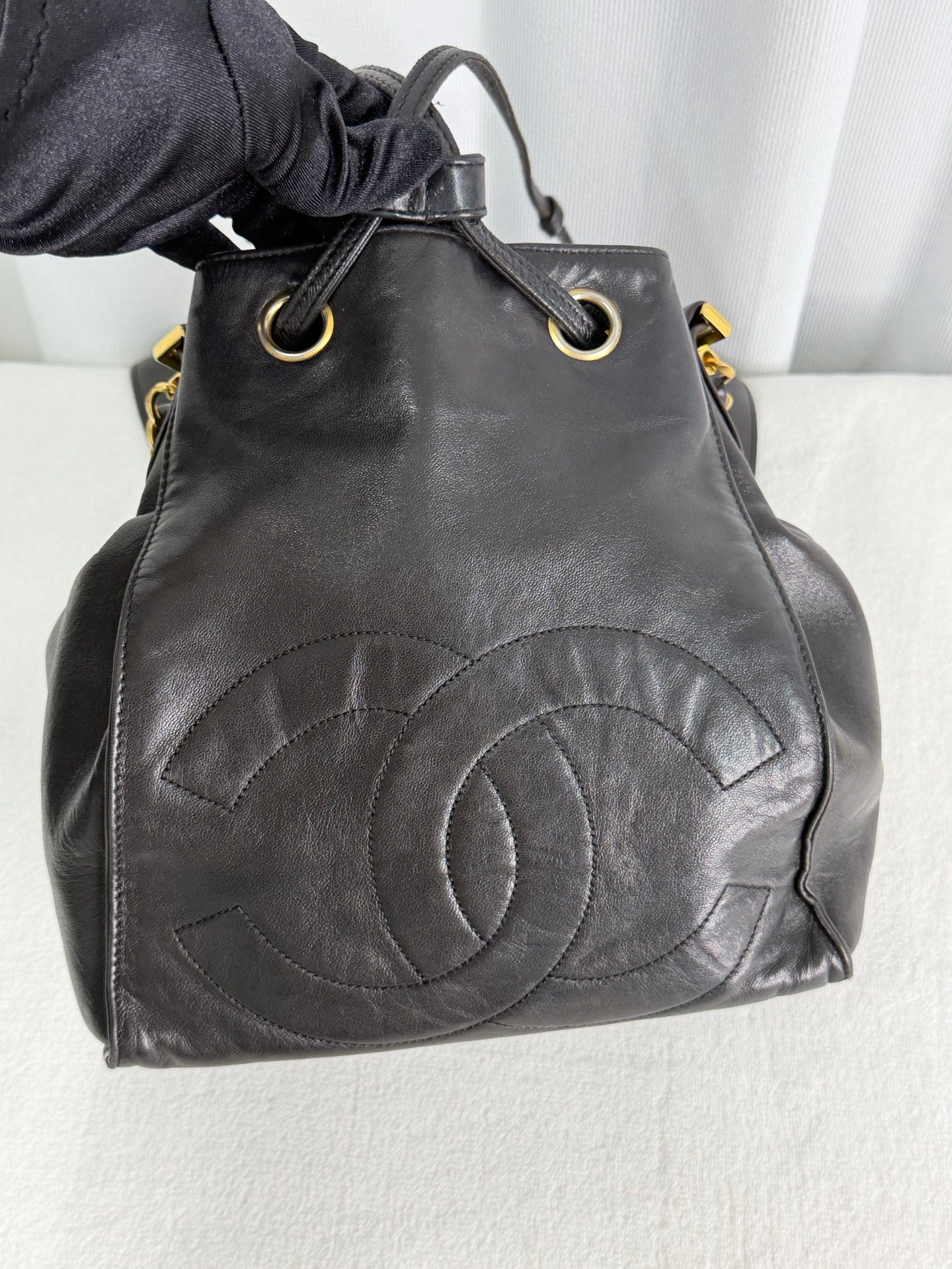 CHANEL Genuine Bucket Shoulderbag
