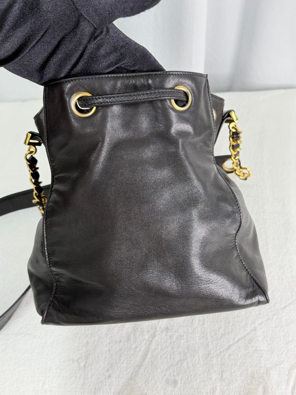 CHANEL Genuine Bucket Shoulderbag