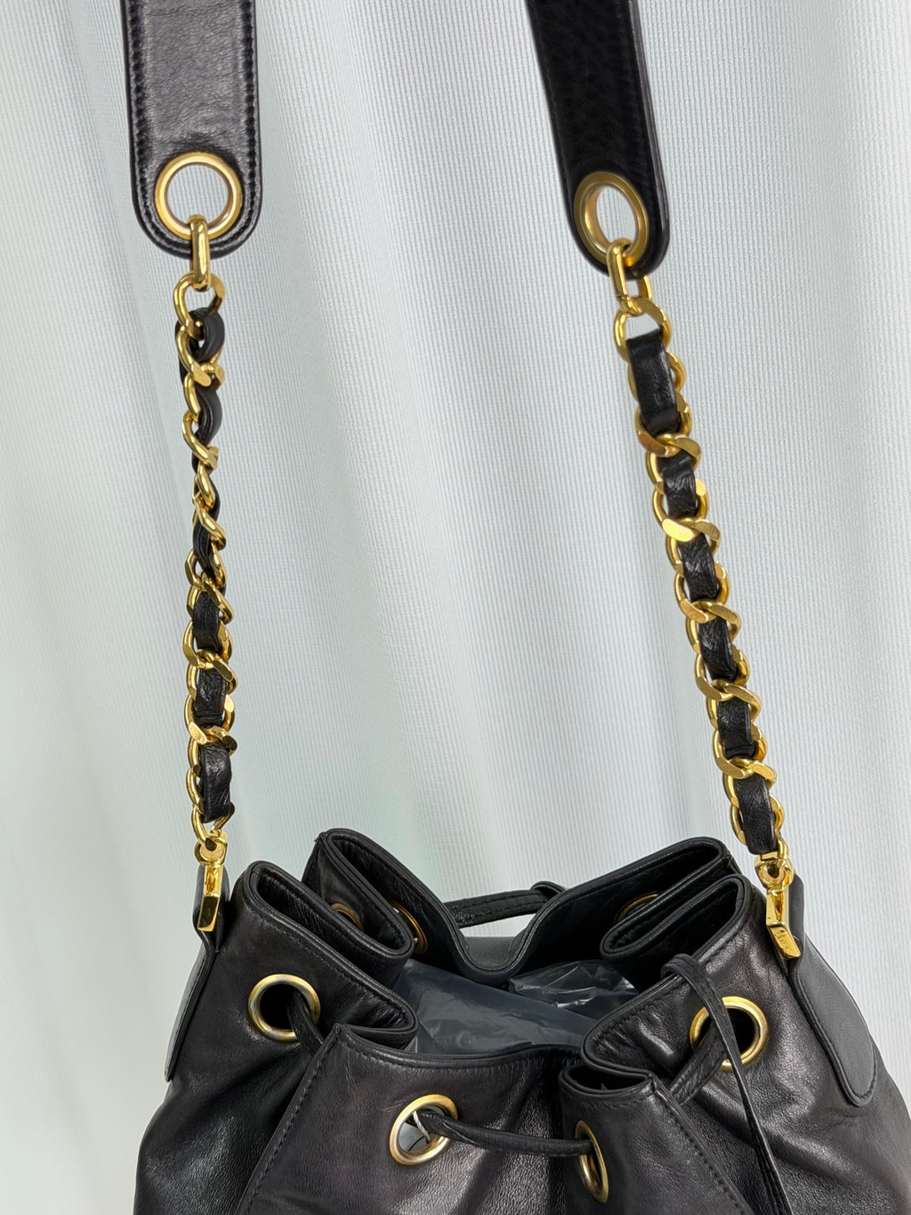 CHANEL Genuine Bucket Shoulderbag