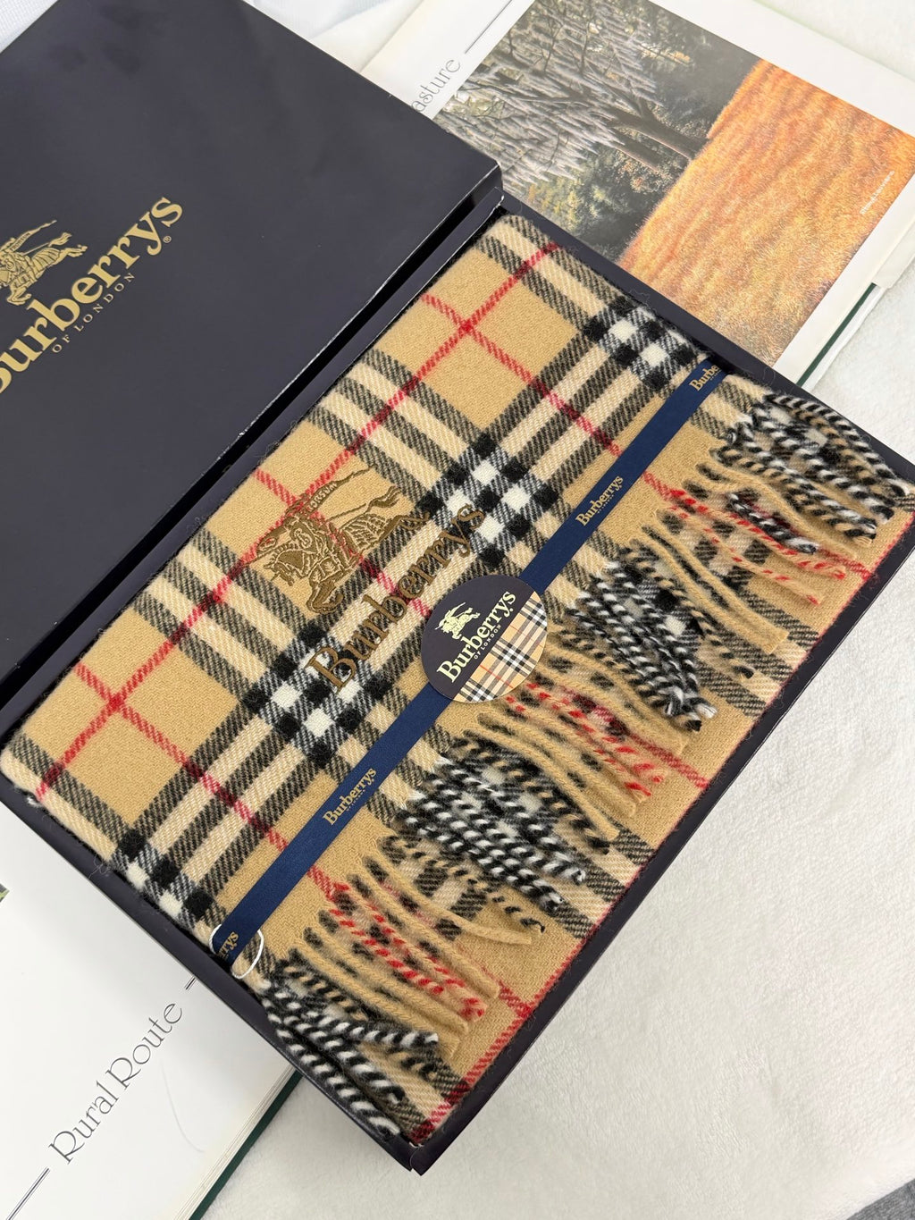 BURBERRY Check Pattern Scarf