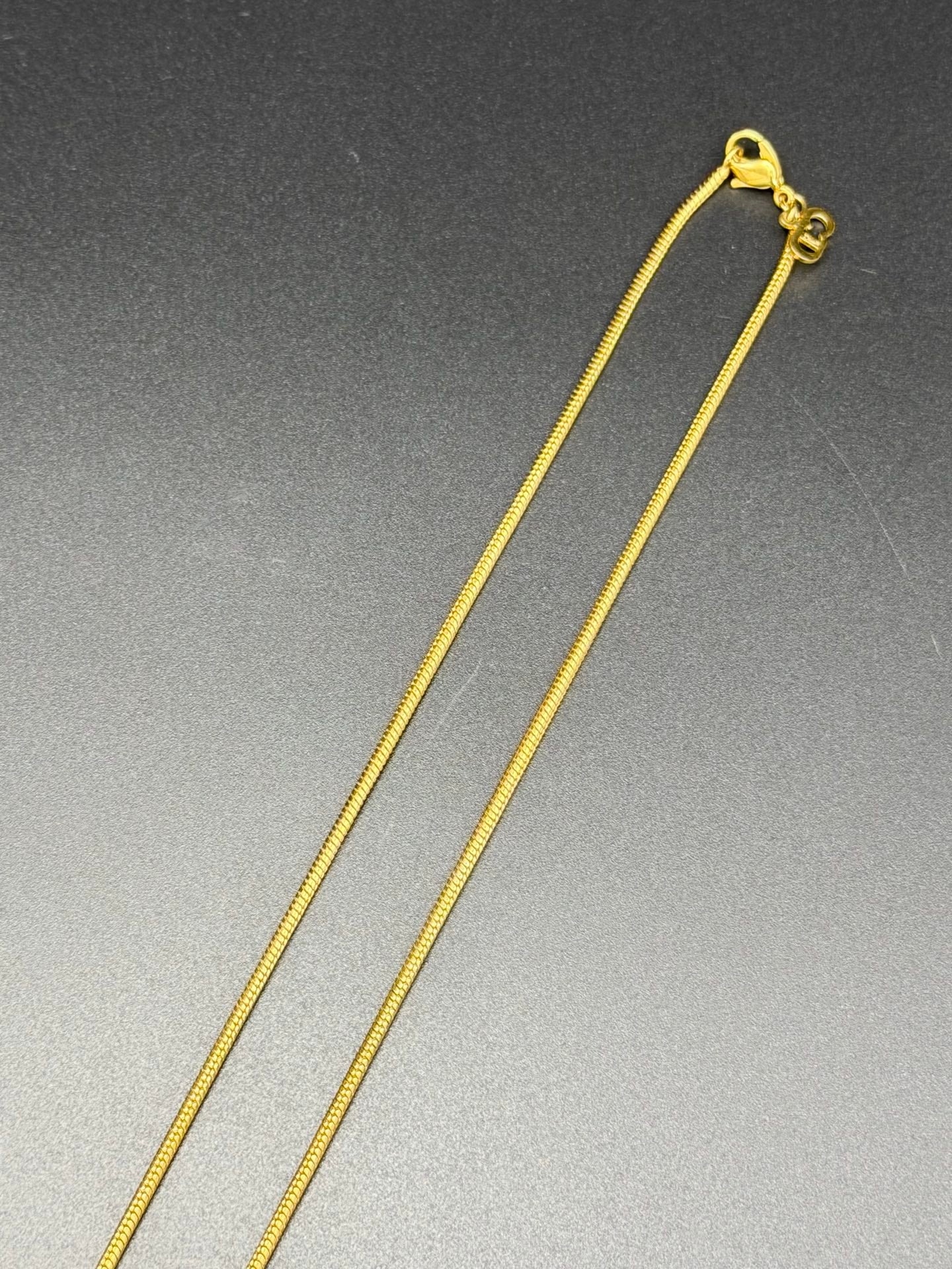 CHRISTIAN DIOR CD logo Necklace
