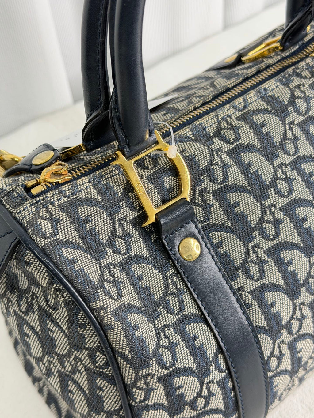 CHRISTIAN DIOR Oblique Boston Handbag