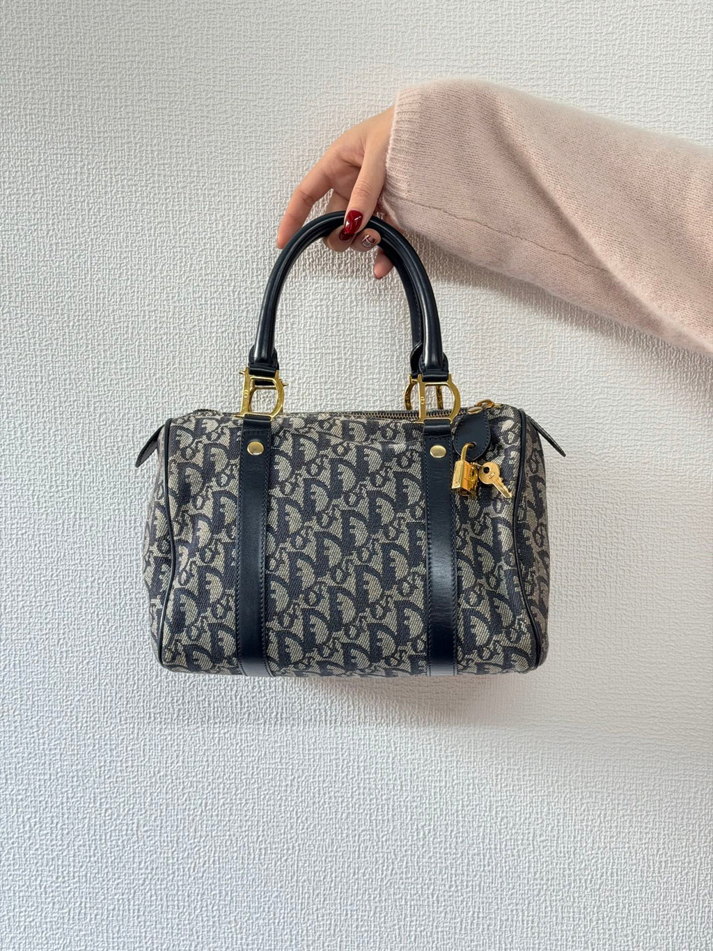 CHRISTIAN DIOR Oblique Boston Handbag