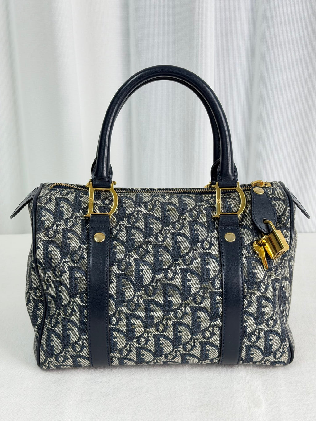 CHRISTIAN DIOR Oblique Boston Handbag