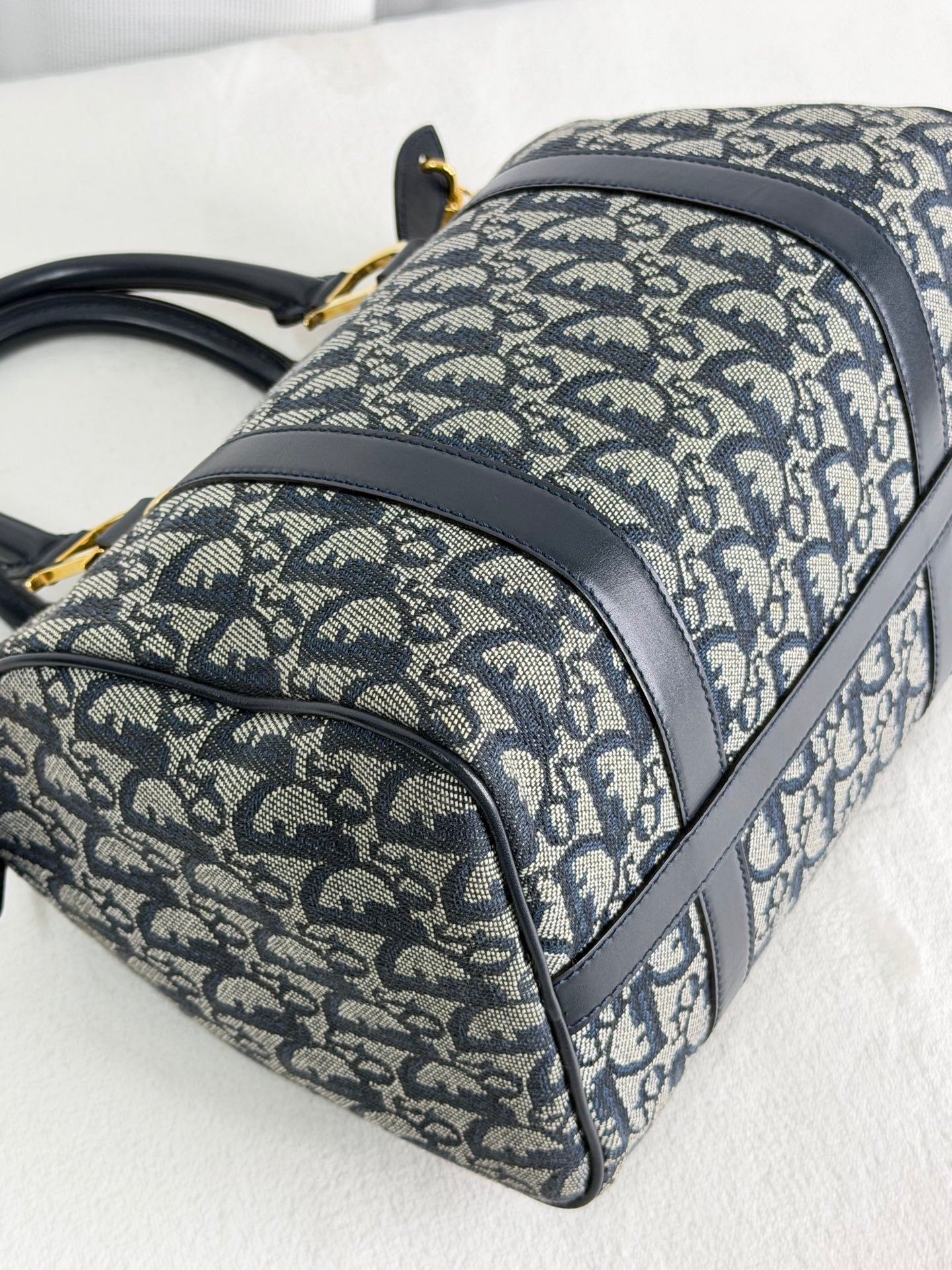 CHRISTIAN DIOR Oblique Boston Handbag