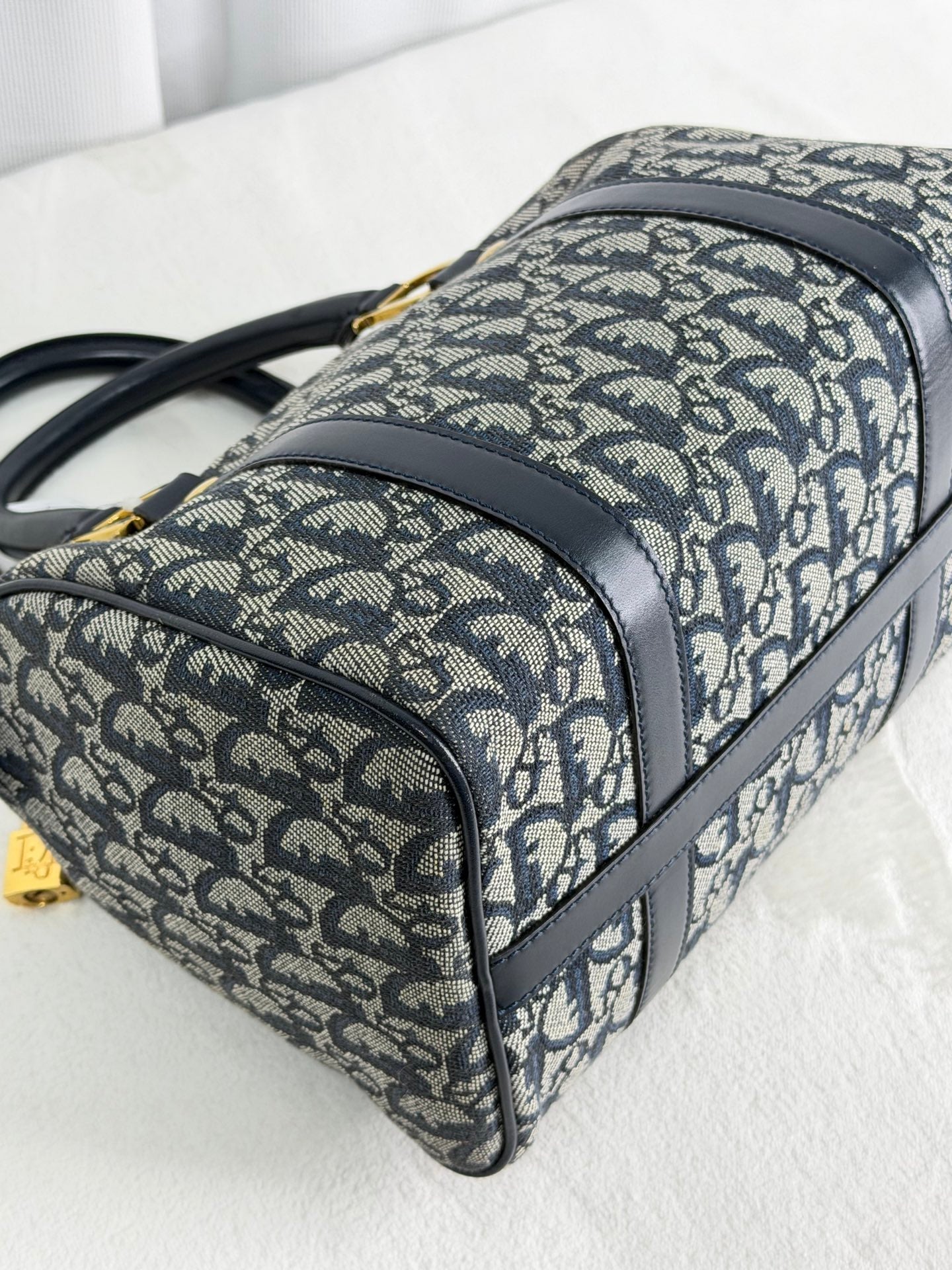 CHRISTIAN DIOR Oblique Boston Handbag