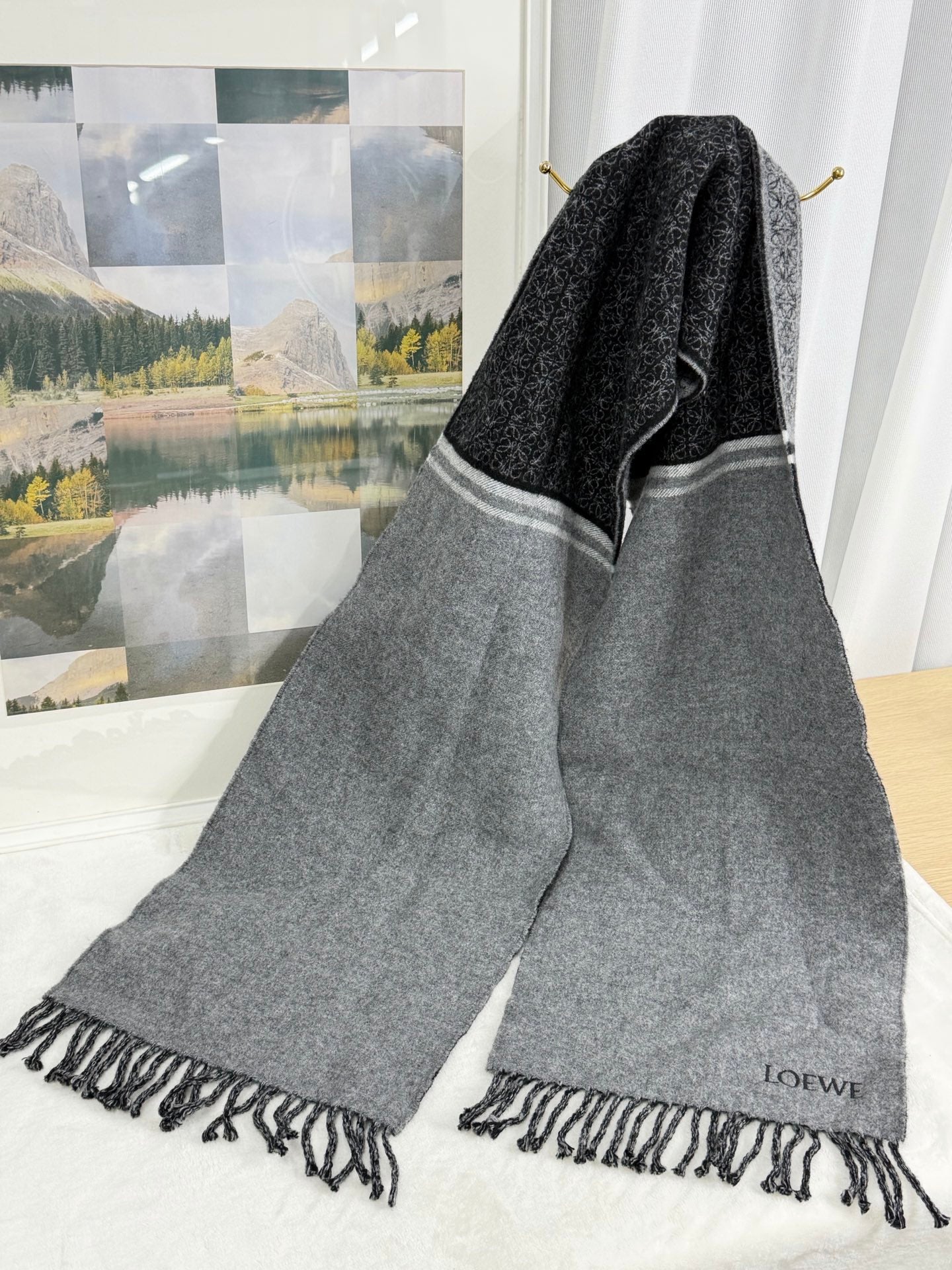 LOEWE Double Color Cashmere  Scarf