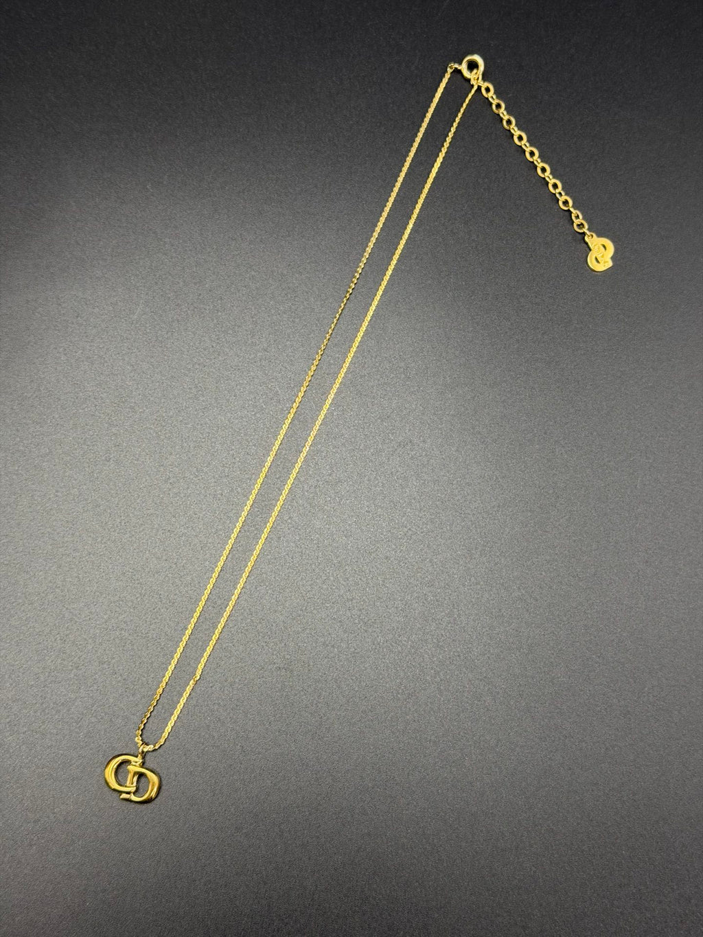 CHRISTIAN DIOR CD Logo Necklace clips Set